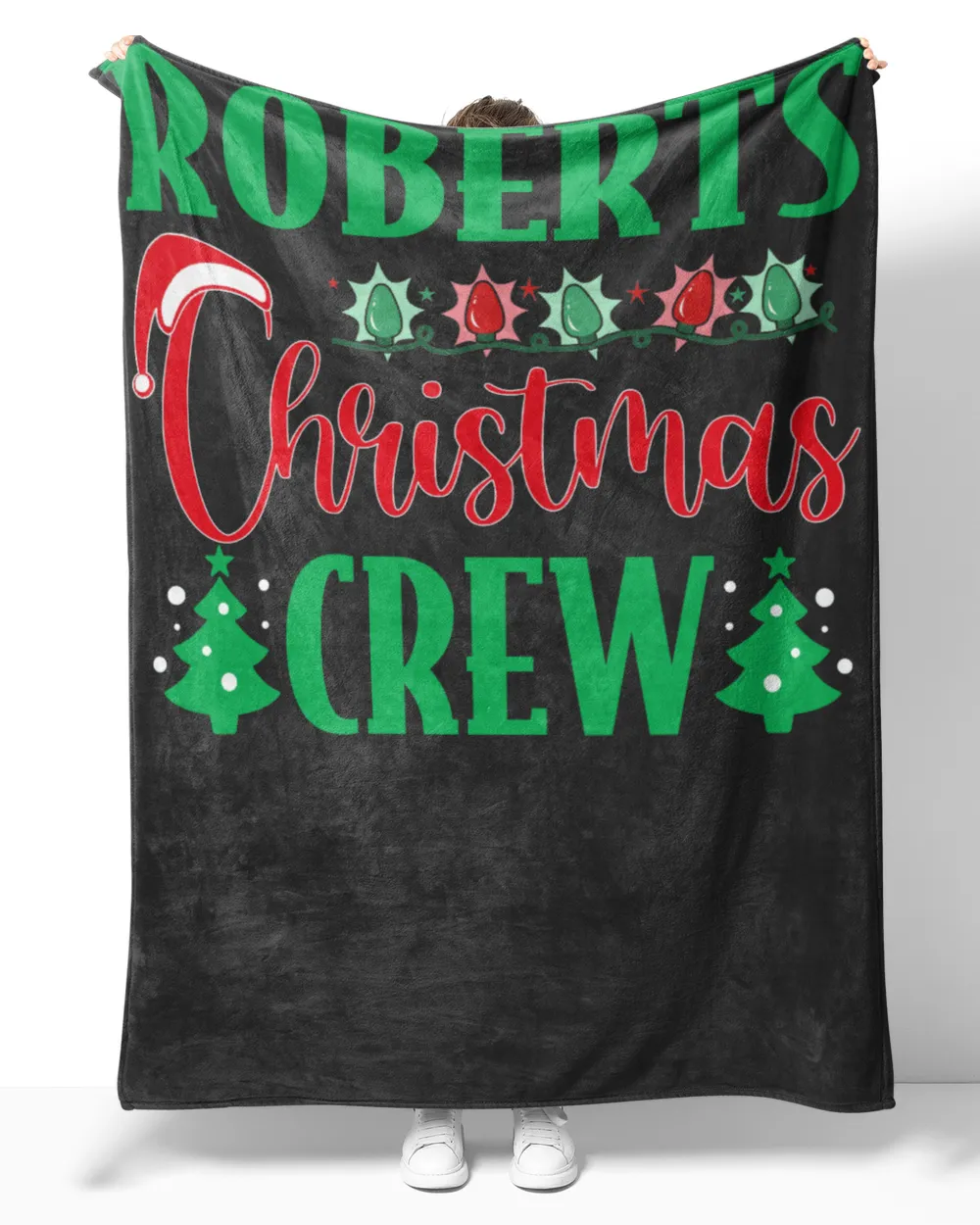 ROBERTS-NT-XM11 Cozy Plush Fleece Blanket (60x80in) black 60x80in