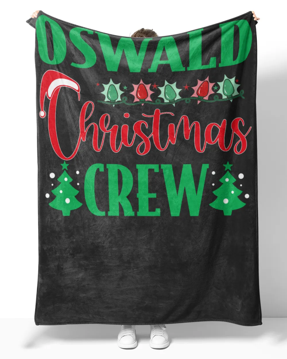 OSWALD-NT-XM11 Cozy Plush Fleece Blanket (60x80in) black 60x80in