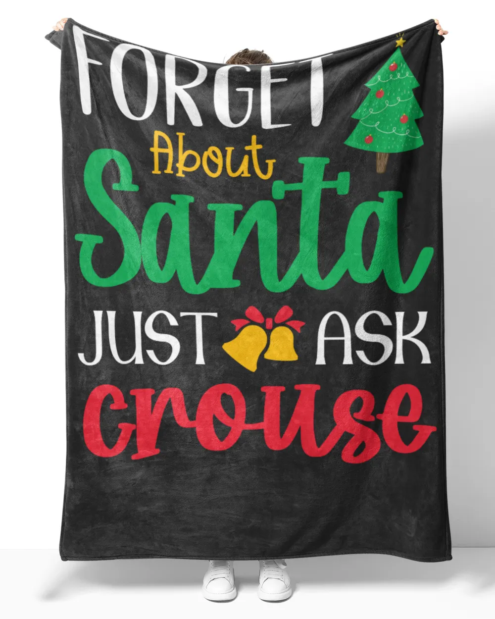 CROUSE-NT-XM12 Cozy Plush Fleece Blanket (60x80in) black 60x80in