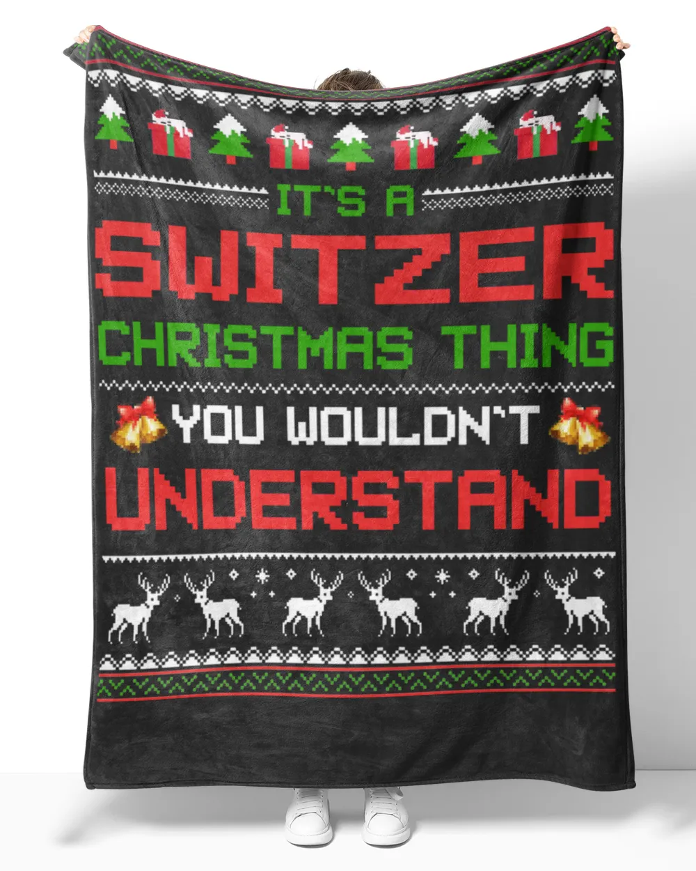 SWITZER-NT-XM2 Cozy Plush Fleece Blanket (60x80in) black 60x80in