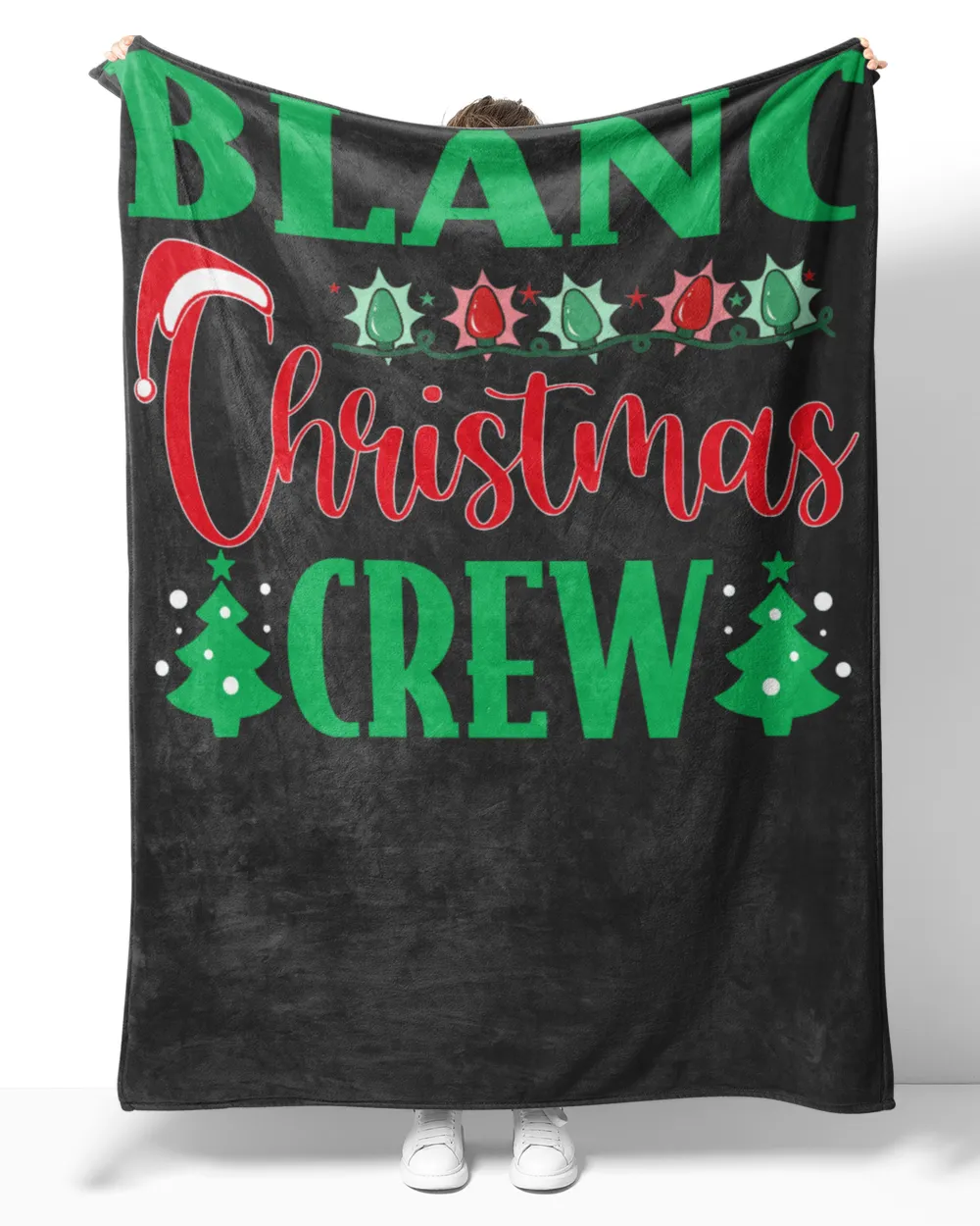 BLANC-NT-XM11-01 Cozy Plush Fleece Blanket (60x80in) black 60x80in