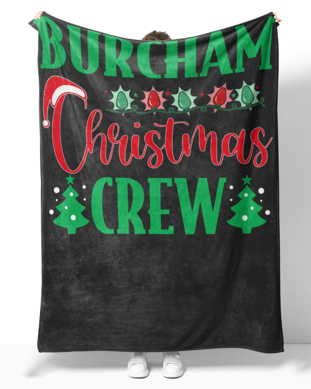 BURCHAM-NT-XM11-01 Cozy Plush Fleece Blanket (60x80in) black 60x80in