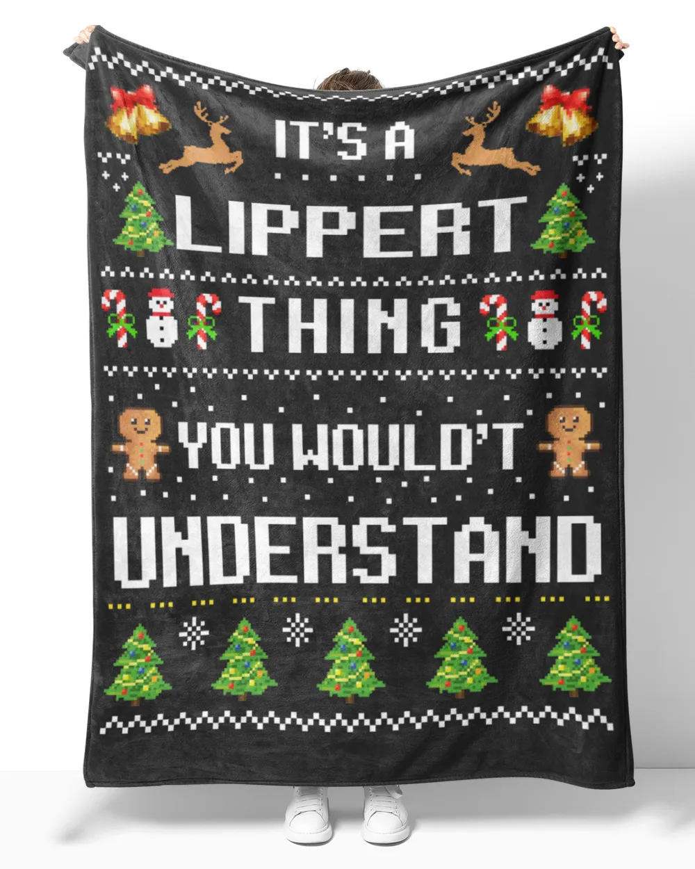 LIPPERT-NT-XM17-01 Cozy Plush Fleece Blanket (60x80in) black 60x80in