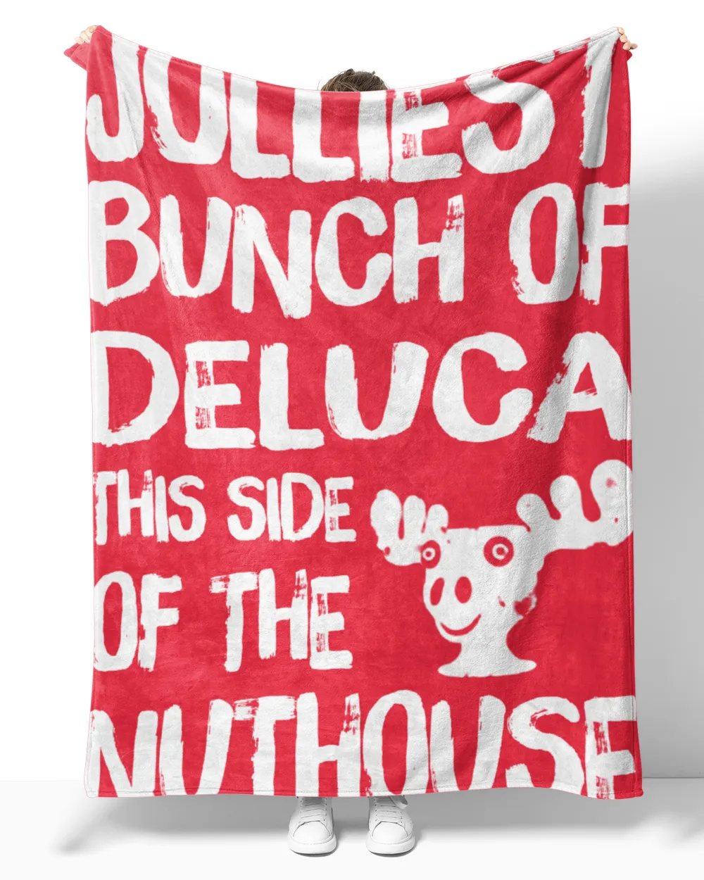 DELUCA-NT-XM14 Cozy Plush Fleece Blanket (60x80in) red 60x80in