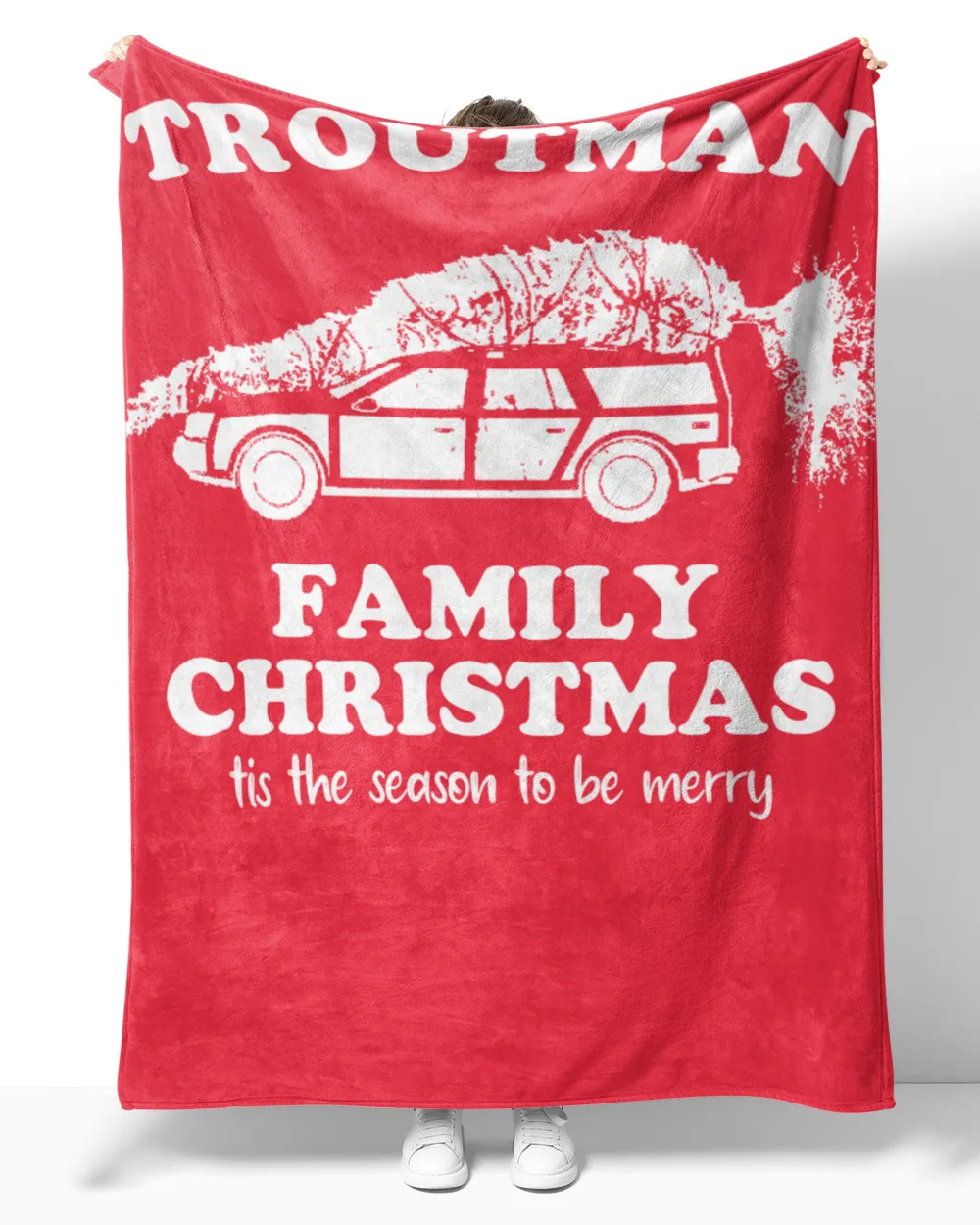 TROUTMAN-NT-XM6 Cozy Plush Fleece Blanket (60x80in) red 60x80in