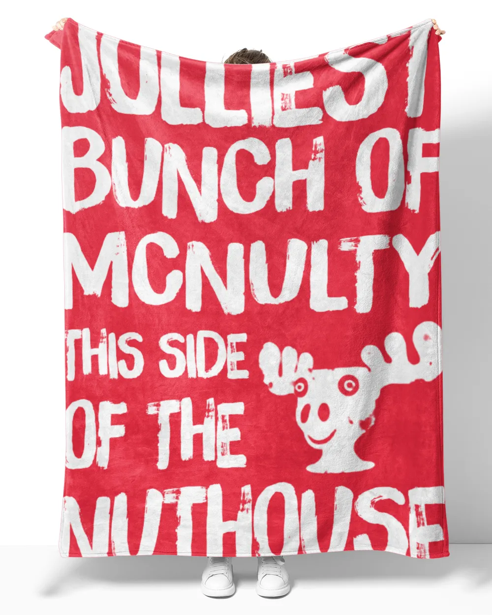 MCNULTY-NT-XM14 Cozy Plush Fleece Blanket (60x80in) red 60x80in