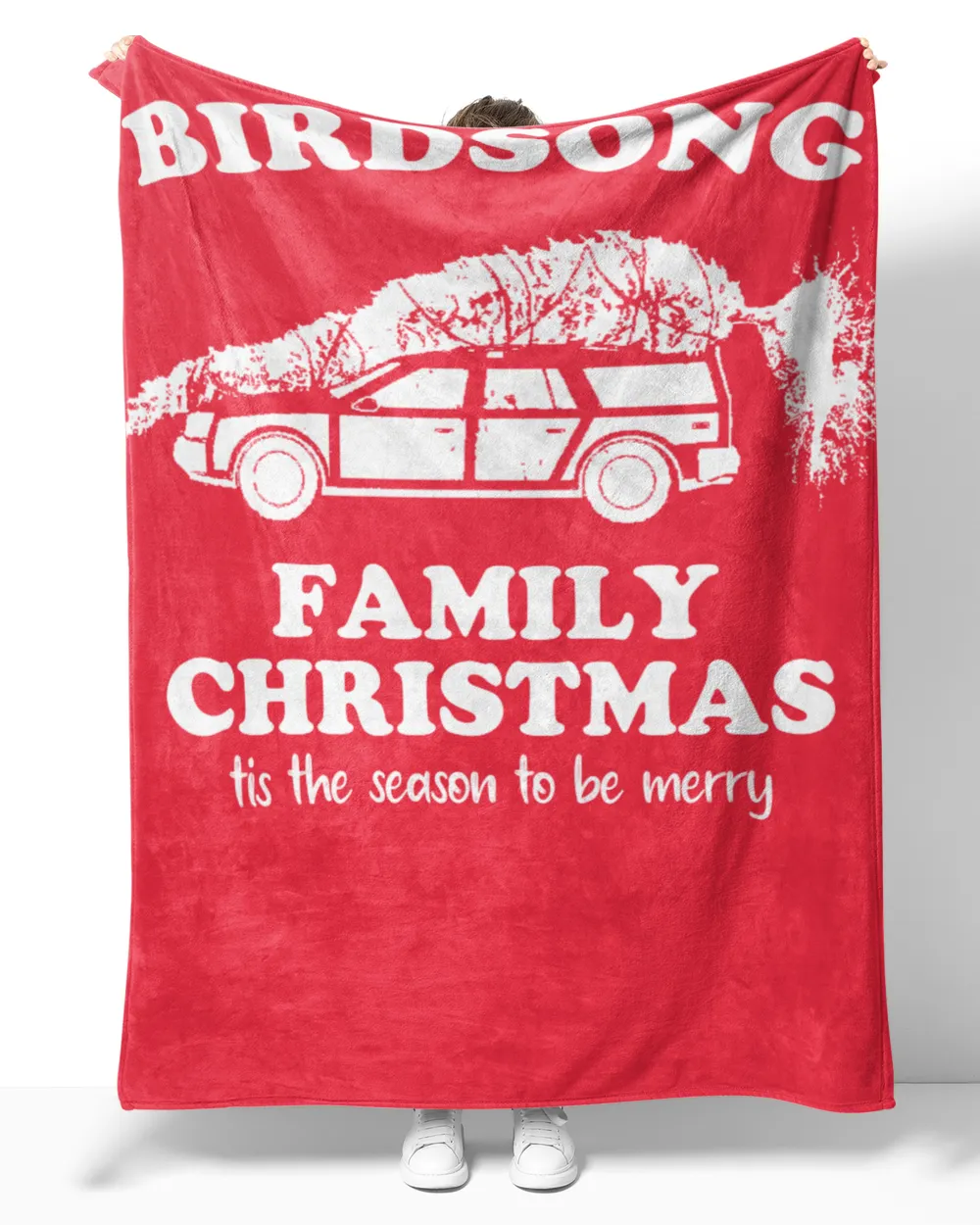 BIRDSONG-NT-XM6-01 Cozy Plush Fleece Blanket (60x80in) red 60x80in