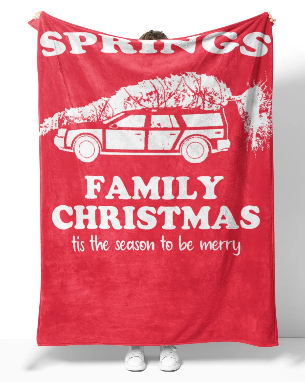 SPRINGS-NT-XM6-01 Cozy Plush Fleece Blanket (60x80in) red 60x80in