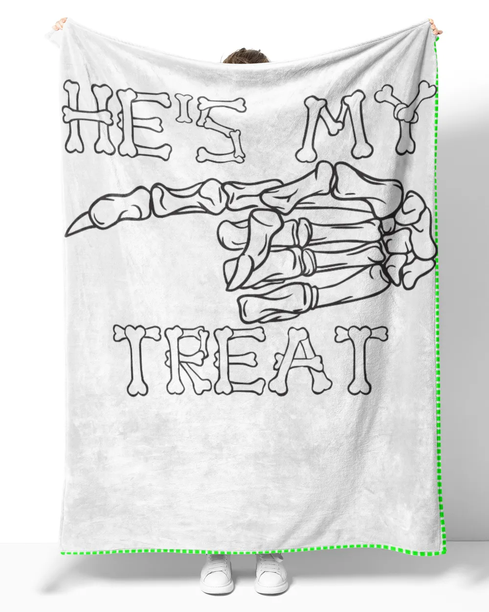 Matching Couple He's My Treat Skeleton Hand Halloween Costume Funny