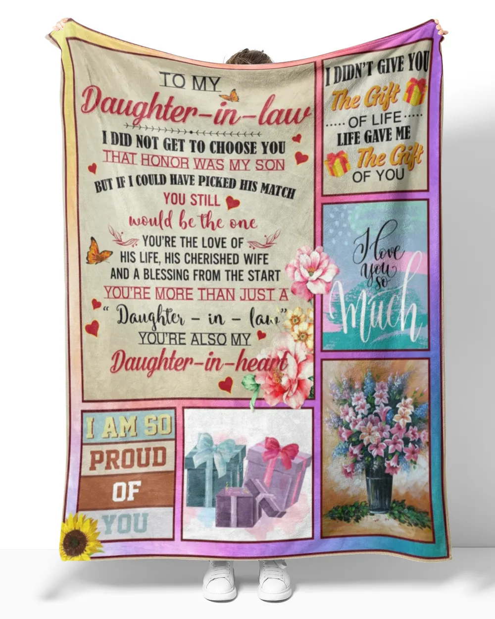 To My Daughter In law I Did Not Get To Choose You That Honor Was My Son's - Daughter In Law Blanket