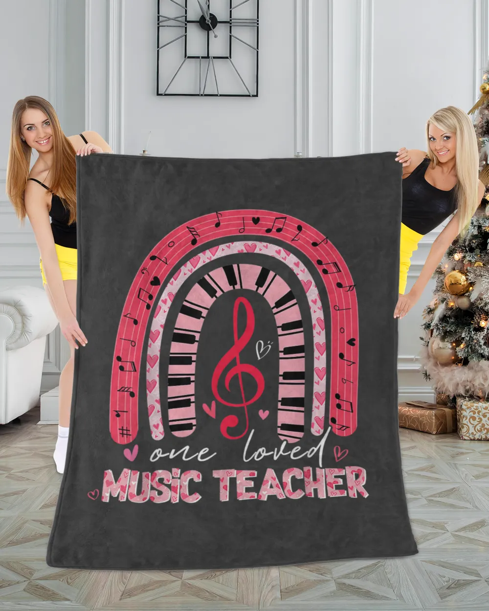 Rainbow One Loved Music Teacher Valentine's Day Matchings