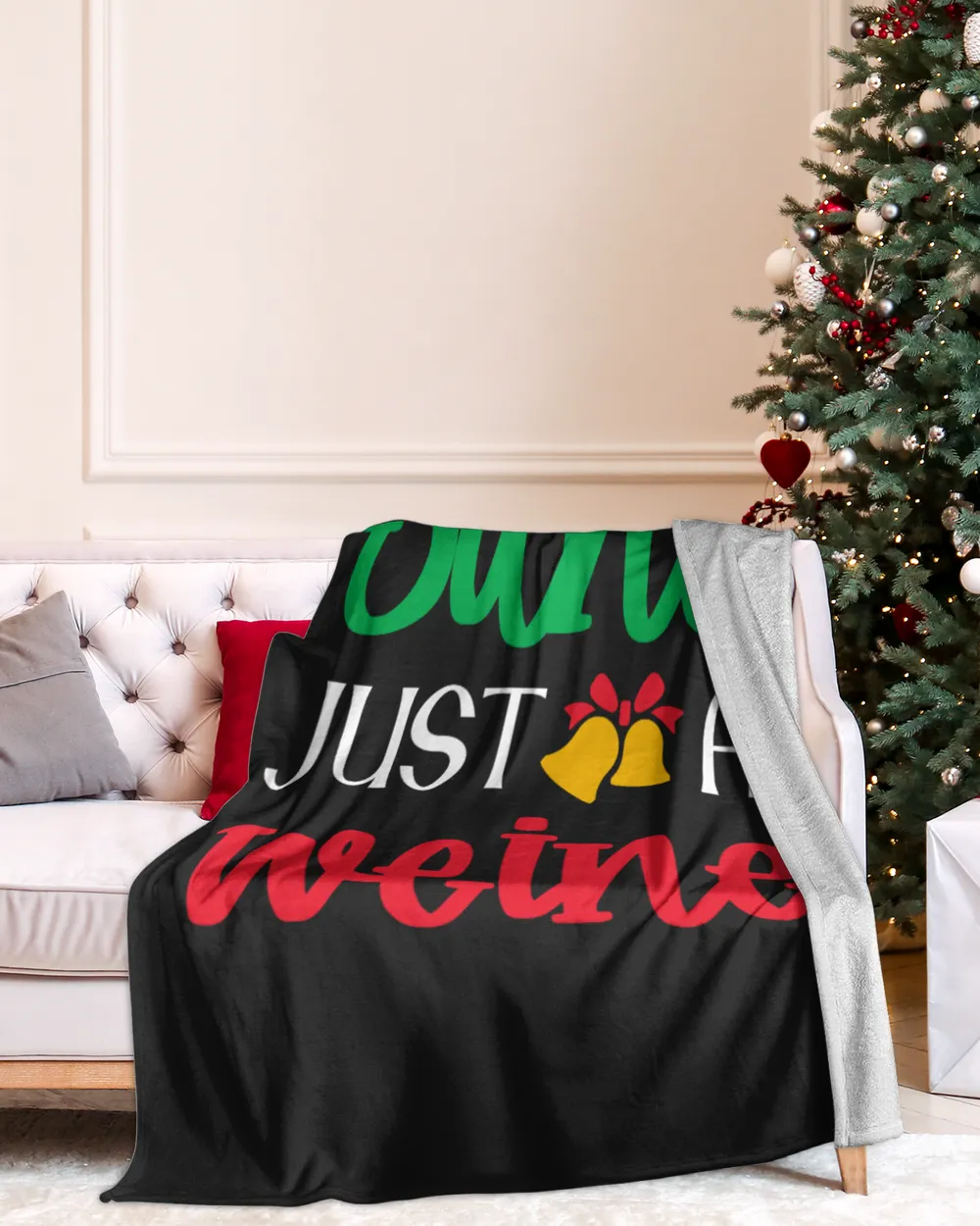 WEINER-NT-XM12 Cozy Plush Fleece Blanket (60x80in) black 60x80in