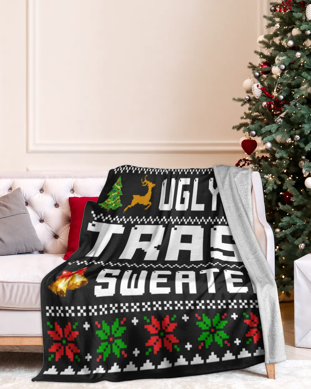 TRASK-NT-XM15-01 Cozy Plush Fleece Blanket (60x80in) black 60x80in