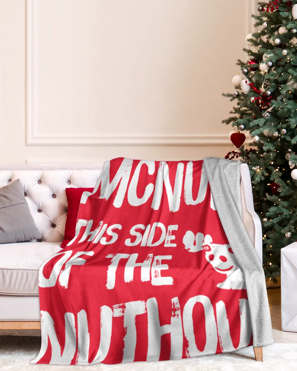 MCNULTY-NT-XM14 Cozy Plush Fleece Blanket (60x80in) red 60x80in