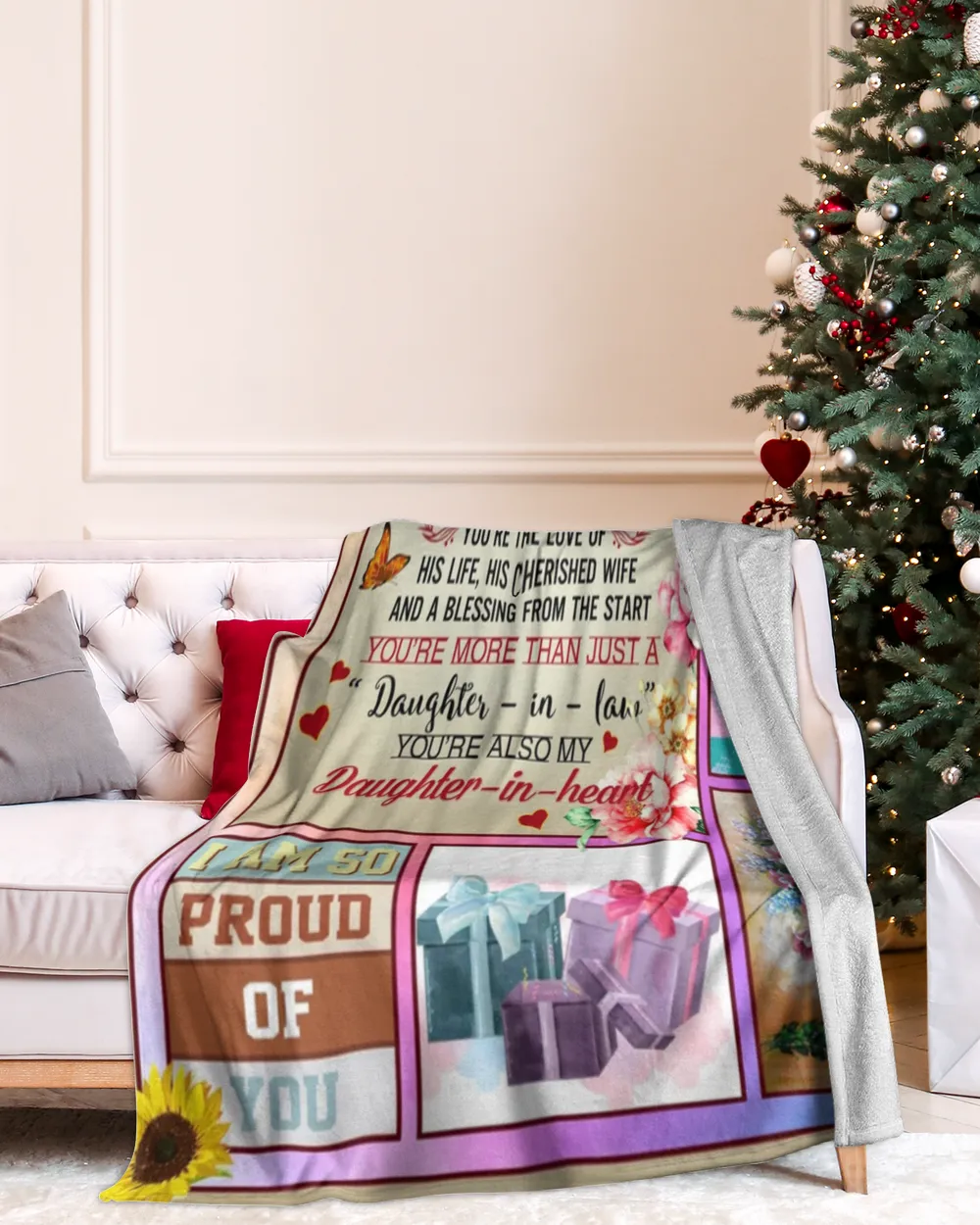 To My Daughter In law I Did Not Get To Choose You That Honor Was My Son's - Daughter In Law Blanket