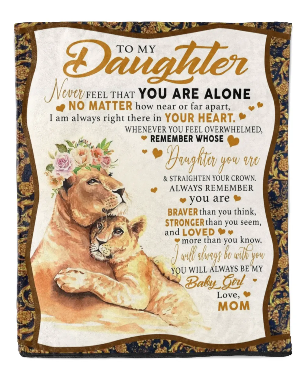 To my Daughter Blanket