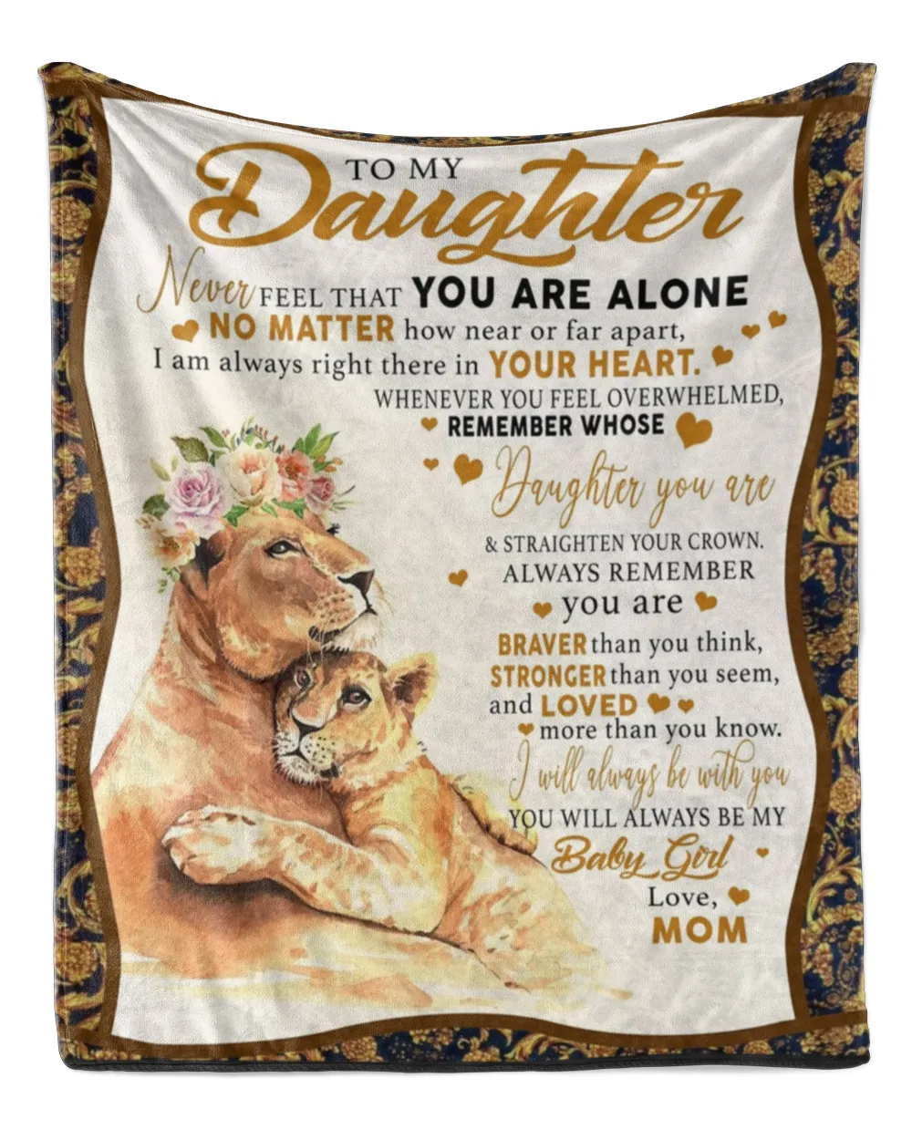 To my Daughter Blanket