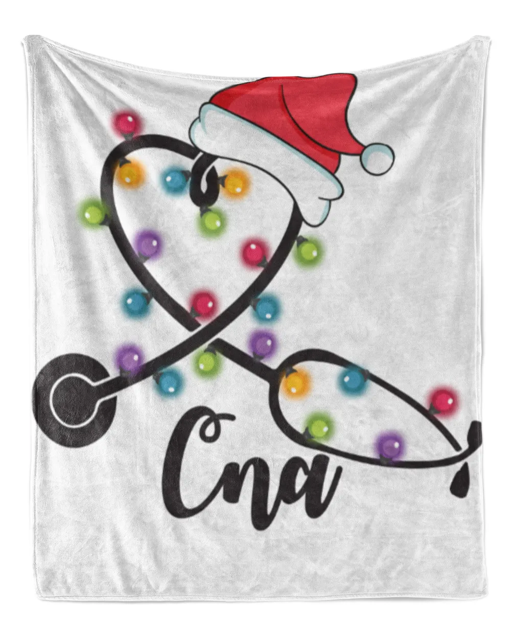 Stethoscope Xmas Lights Santa Hat  CNA