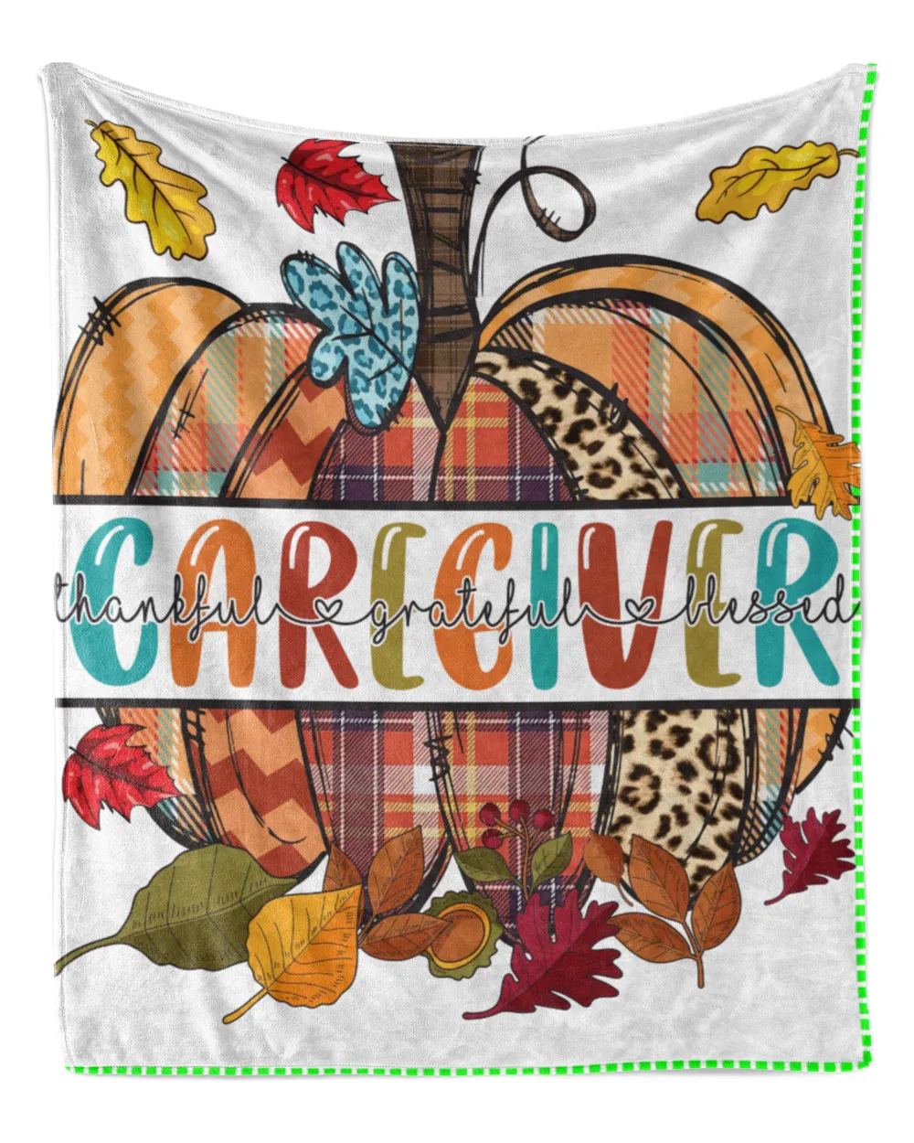 Caregiver Pumpkin Thankful Grateful Blessed Thanksgiving