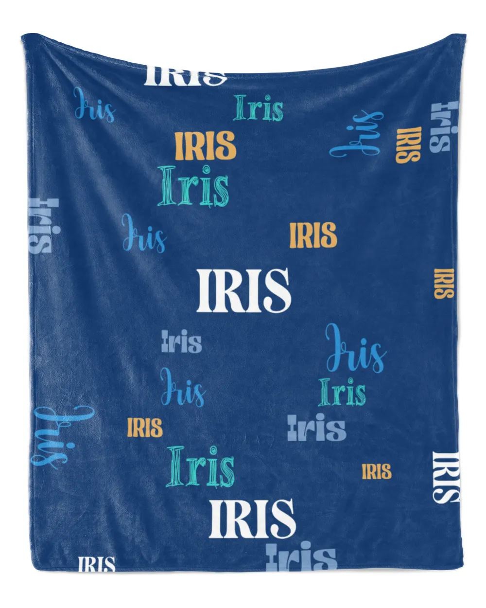 Iris Custom Name Blanket