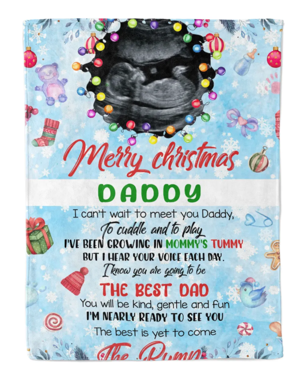 Gift For Daddy , Gift from baby , Merry christmas daddy gift