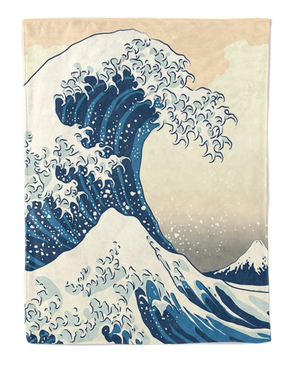 Japanese Kanagawa Wave Blankets