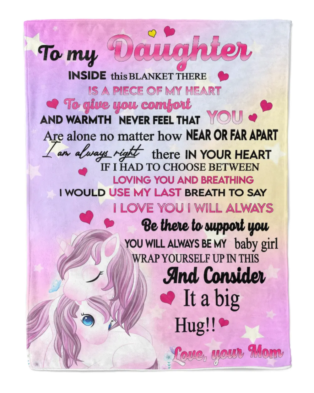 Blanket To My Daughter Fleece Blanket
