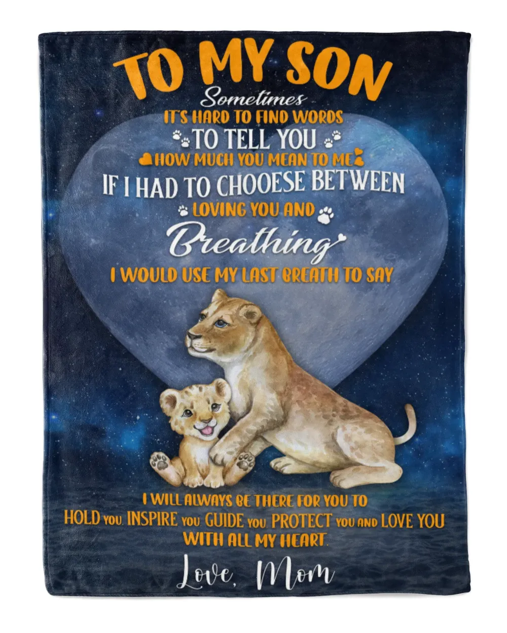 To My Son Lion All My Heart