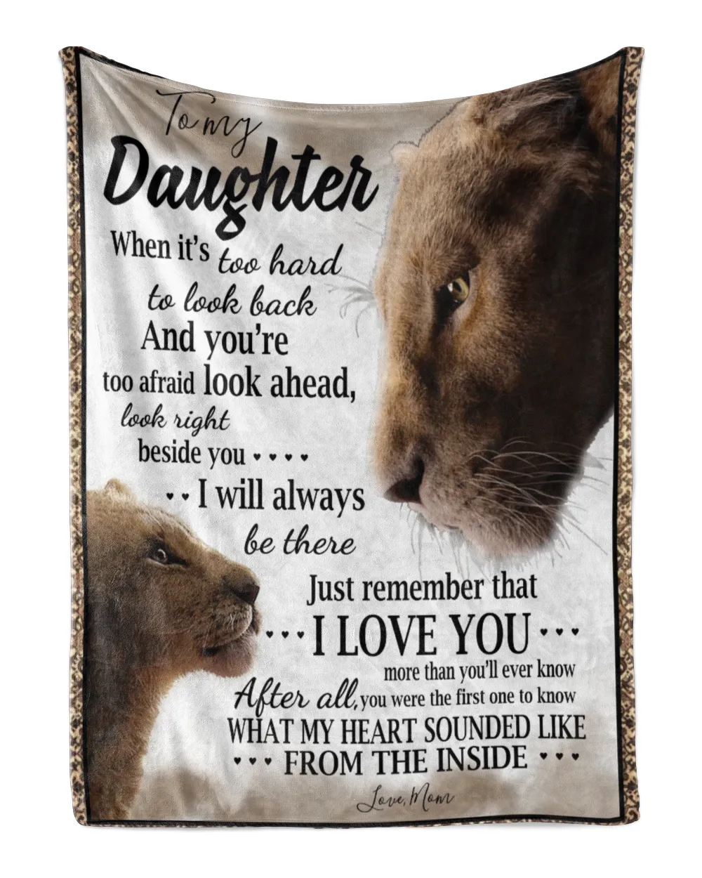 To my Daughter Mom Lion