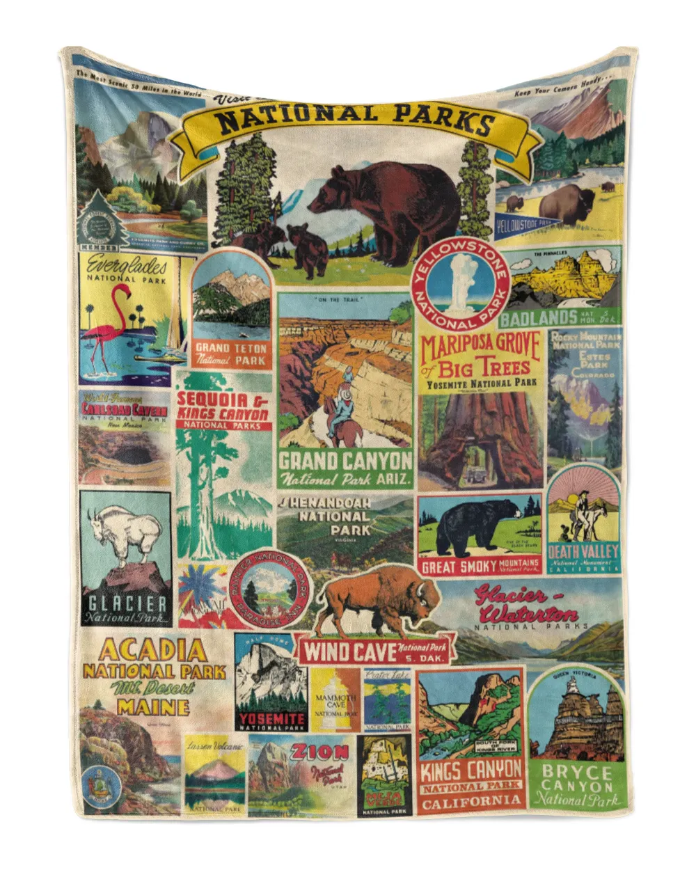 National Park Cozy Plush Fleece Blanket