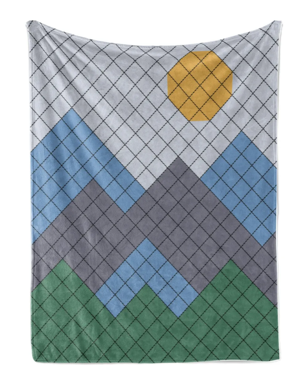 Mountain Blanket, Fleece Blanket