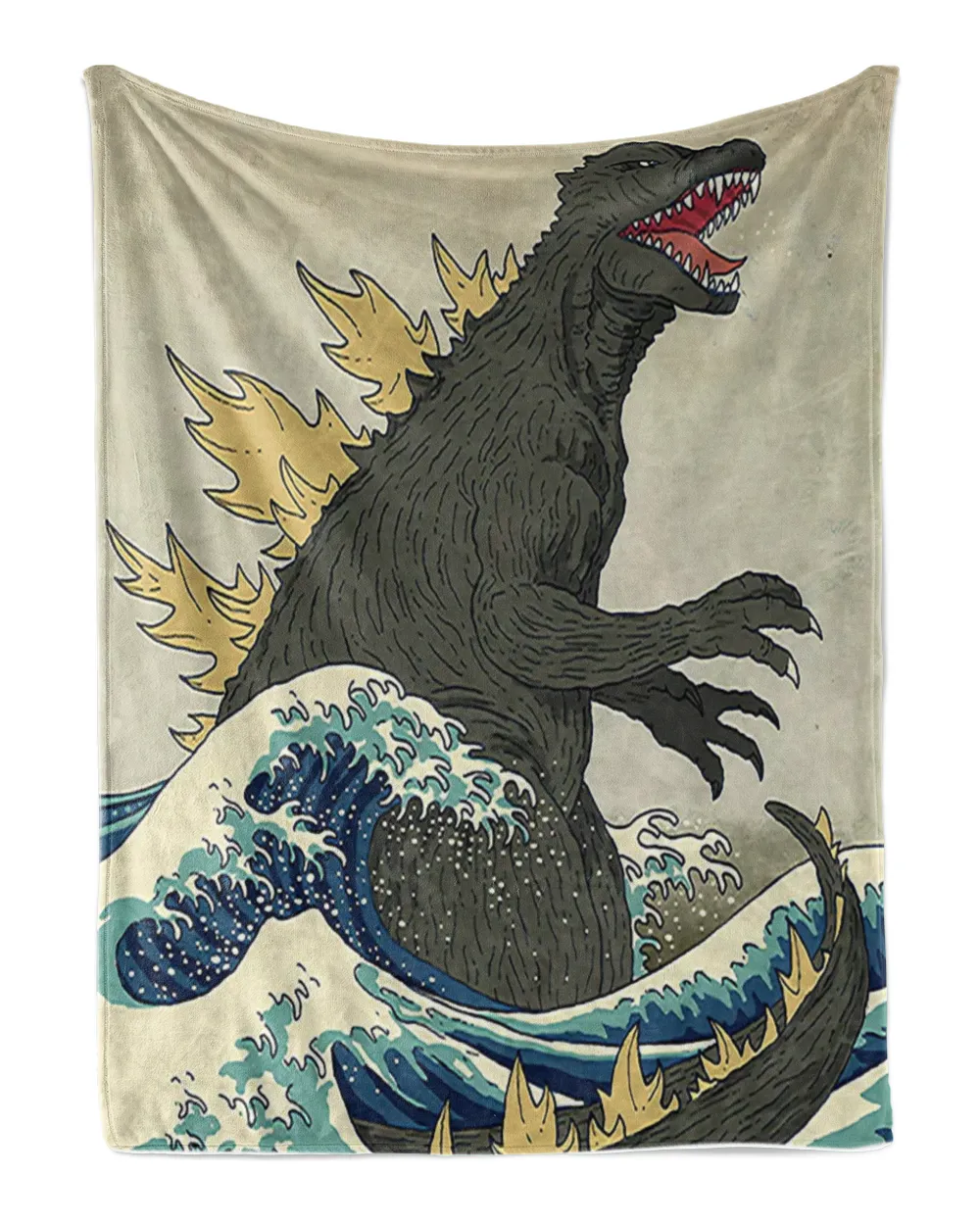 Japanese Monster Blanket, Blanket Soft Throw Blanket for Living Room Japanese Decor Warm Blanket Plush Gift