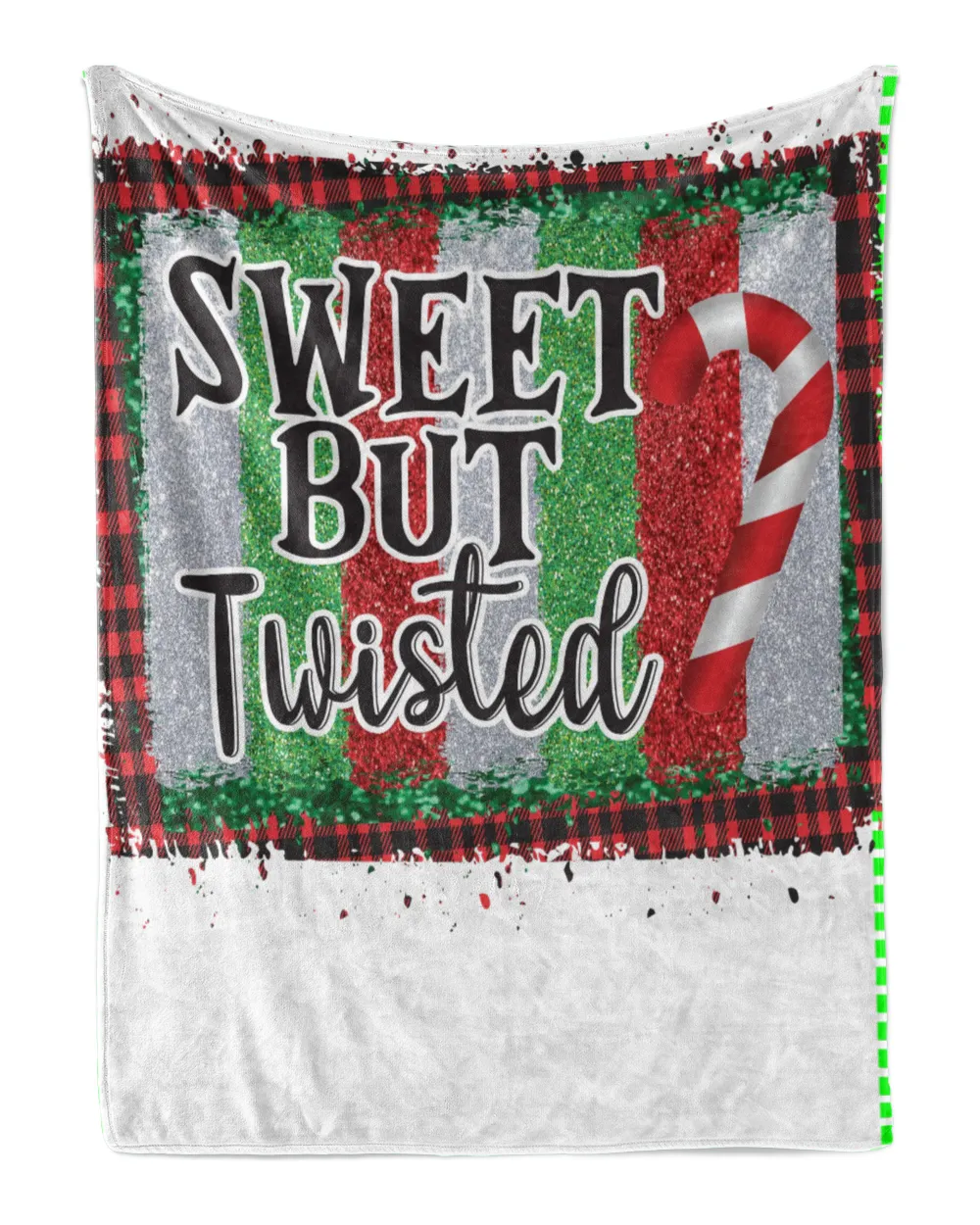 Sweet But Twisted Funny Candy Cane Merry Christmas