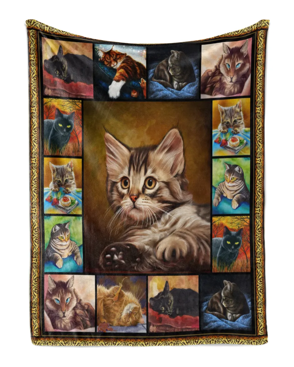 Lazy Cat Quilt Blanket Great Customized Gifts