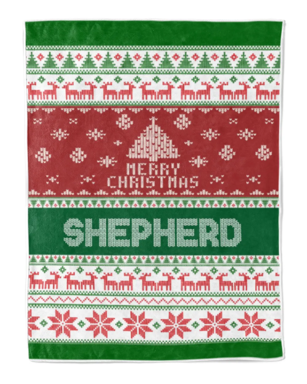 Merry Christmas Fleece Blanket, Personalized Christmas Blanket Gifts for Fbus04157 Shepherd XMASBL01 Cozy Plush Fleece Blanket (30x40in) white 30x40in