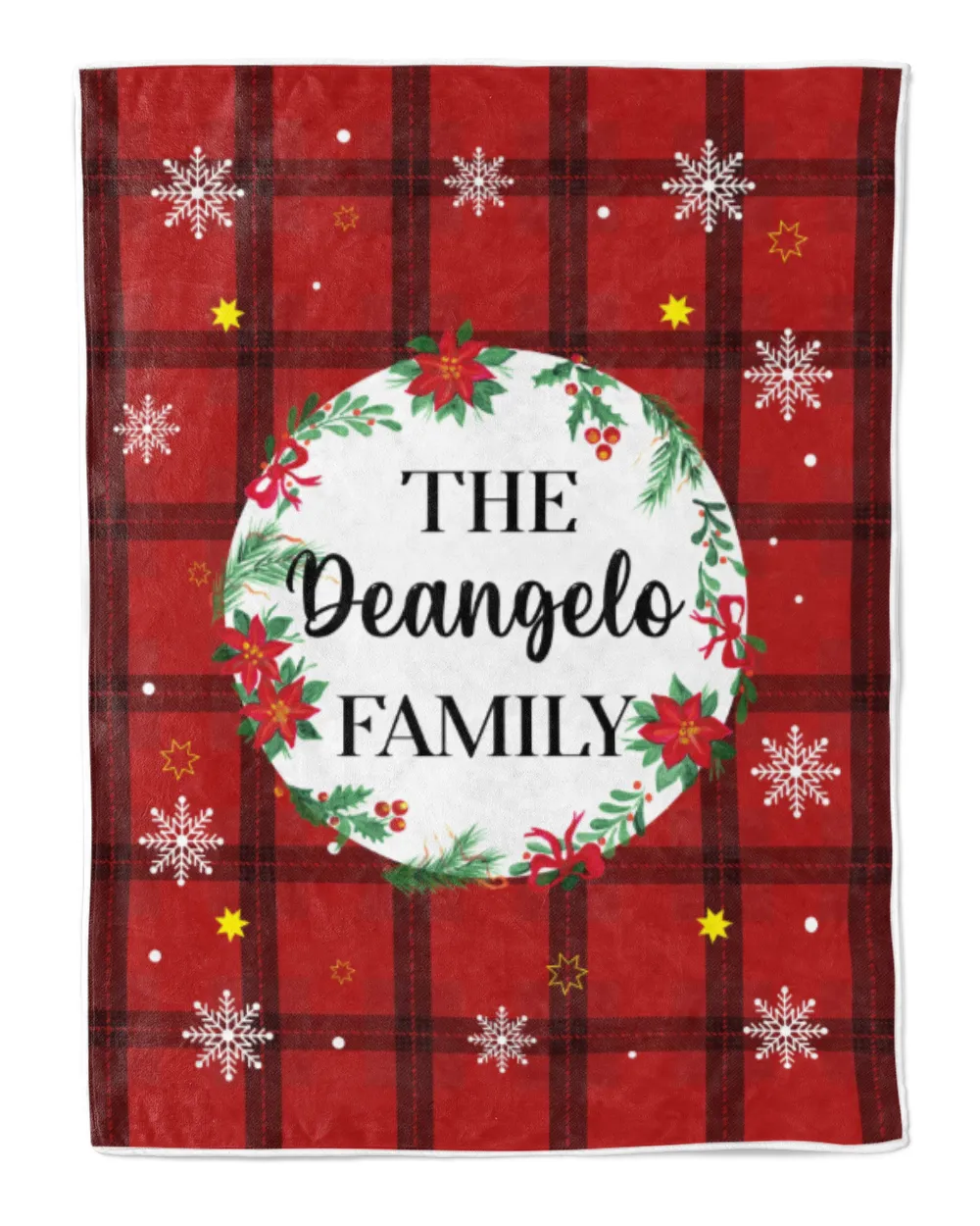 Merry Christmas Fleece Blanket, Personalized Christmas Blanket Gifts for Fbus04326 Deangelo XMASBL04 Cozy Plush Fleece Blanket (30x40in) white 30x40in
