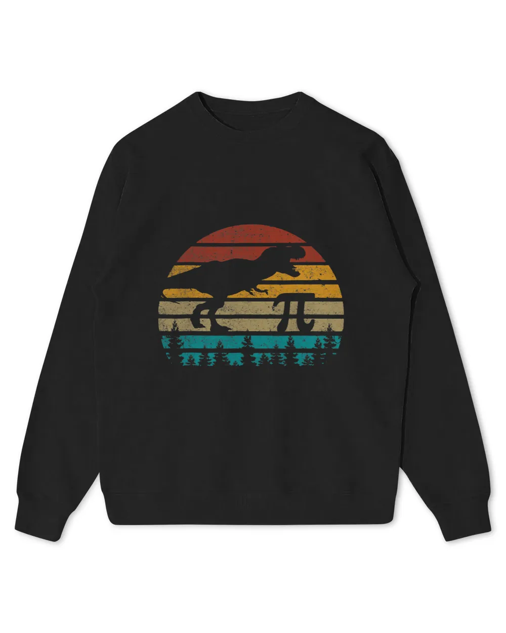 Retro Vintage Pi 3.14 Dinosaur silhouette Funny Pi Day Math_1