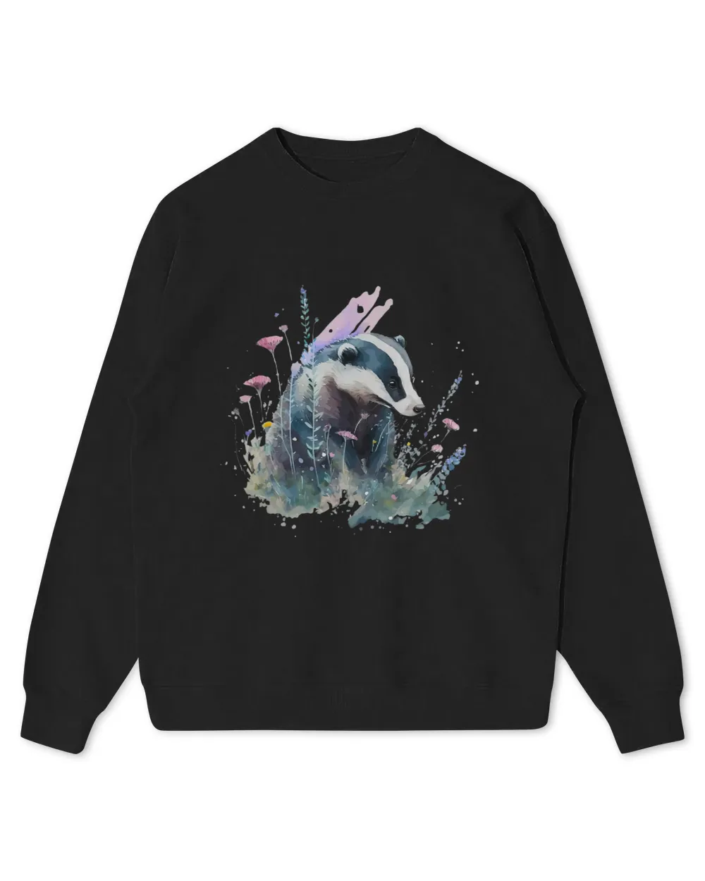 Watercolor Skunk Graphic Funny Fart Squirrel Animal Lover