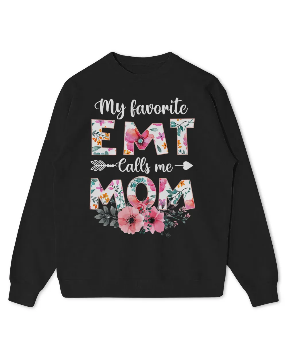 Womens My Favorite Emt Calls Me Mom Shirt Amr Emt Mom Mothers Day 2