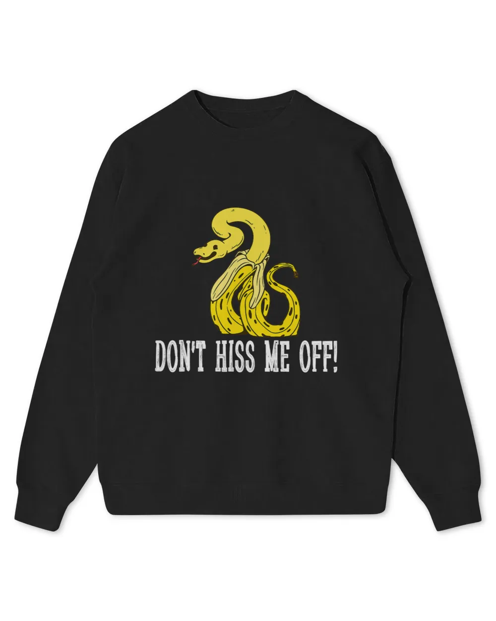 Banana Ball Phyton Dont Hiss Me Off Kids Standard Sweatshirt black xs