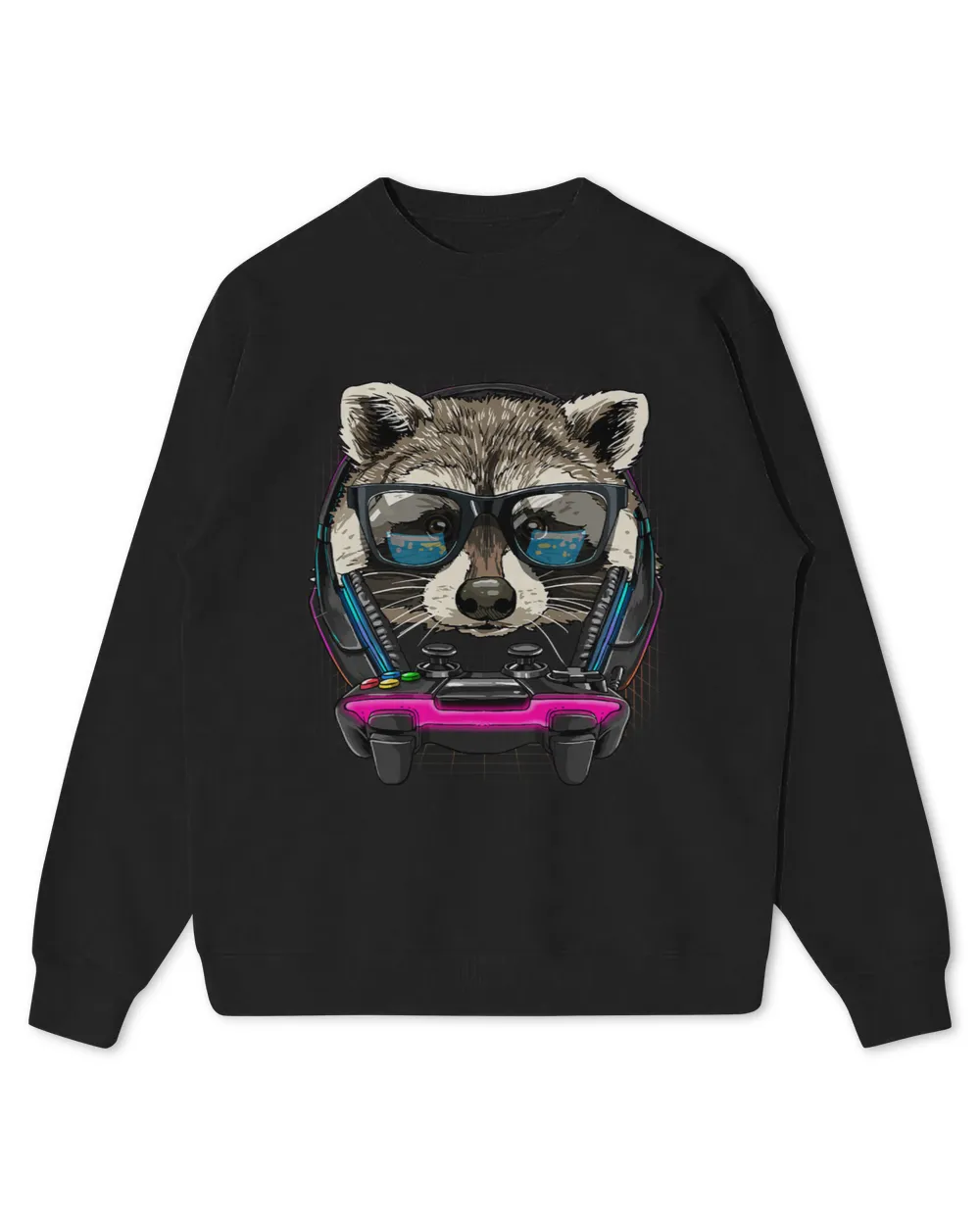 Gaming Raccoon Video Gamer Player Animal Lover