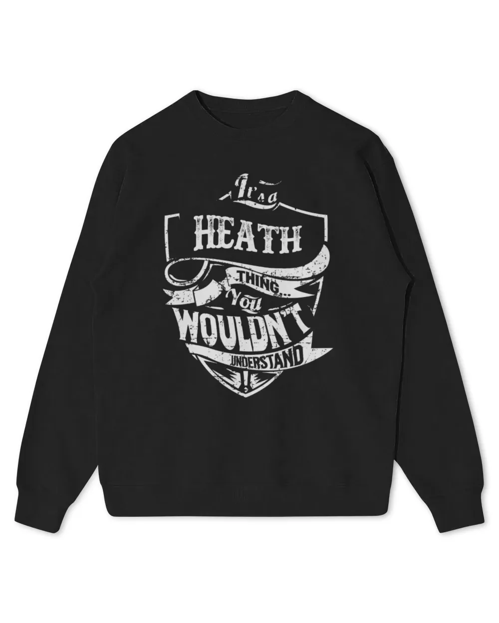 USL-14-Heath Kids Standard Sweatshirt black xs