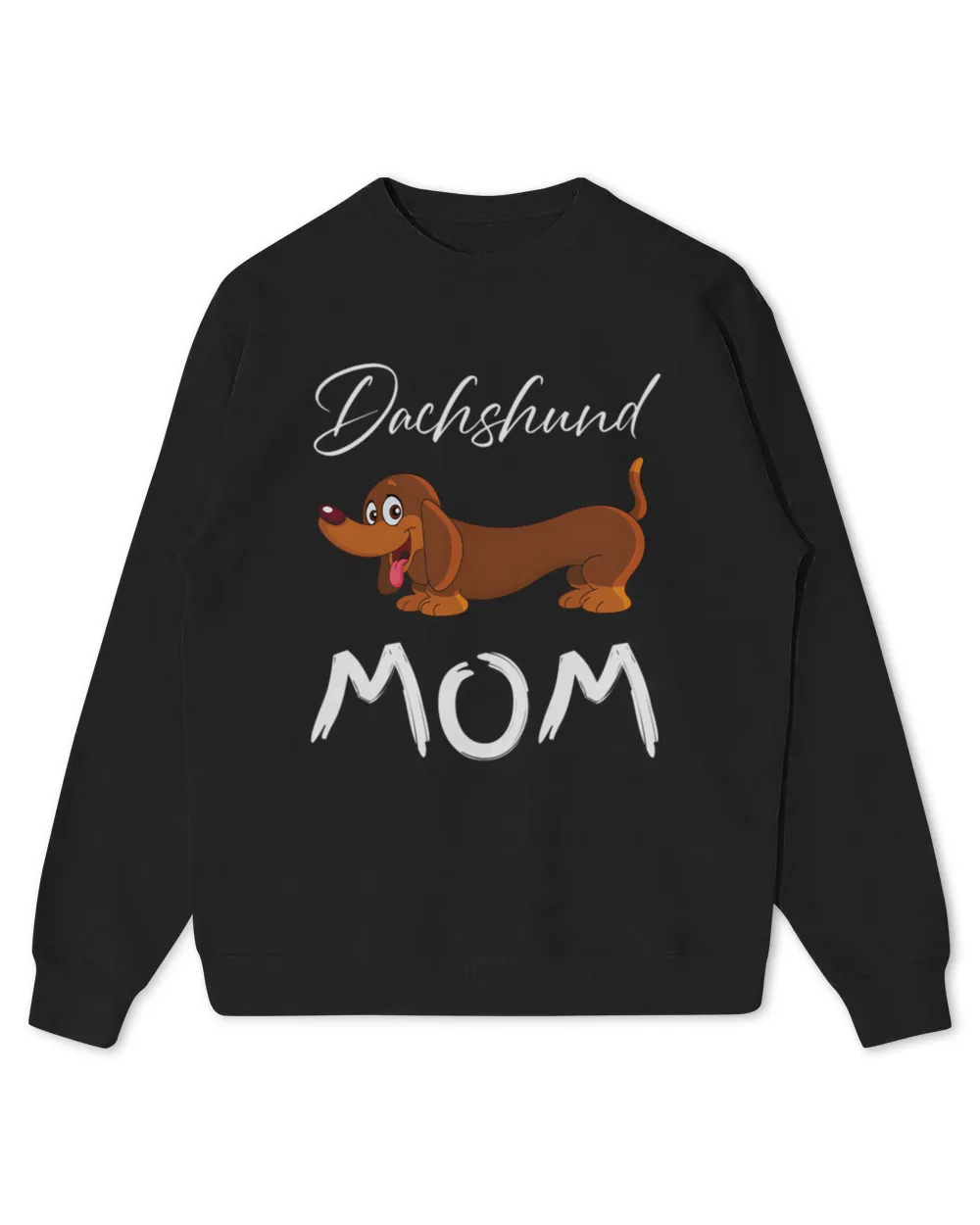 Dachshund Mom Kids Standard Sweatshirt black xs