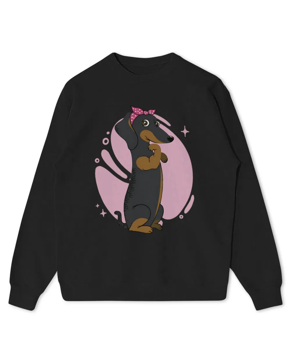 Stronger Dachshund Dog Kids Standard Sweatshirt black xs
