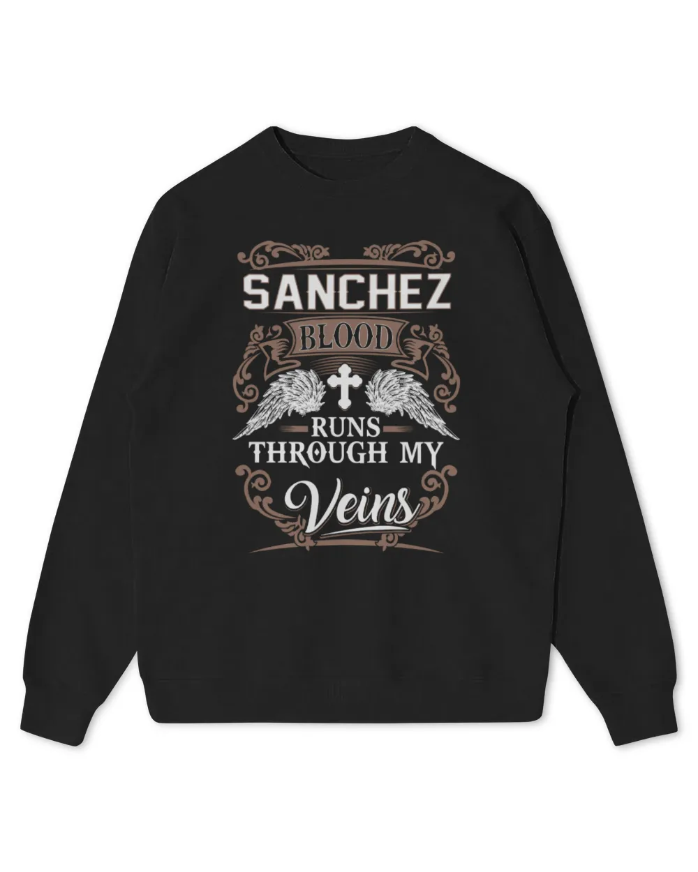 Sanchez blood runs through my veins Kids Standard Sweatshirt black xs