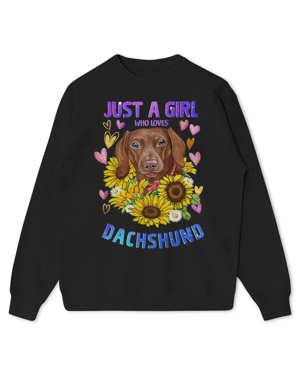Cute Dachshund Dog Loving Girl Puppy Lover Woman 151
