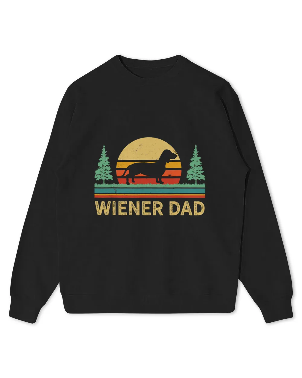 Cute Retro Wiener Dog Dad Gift Father Dachsund Pet Weiner 83
