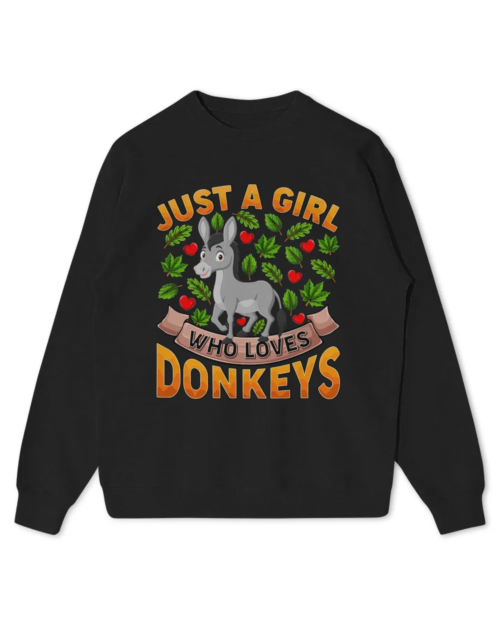 Funny Donkey Animal Lover Just A Girl Who Loves Donkeys 375