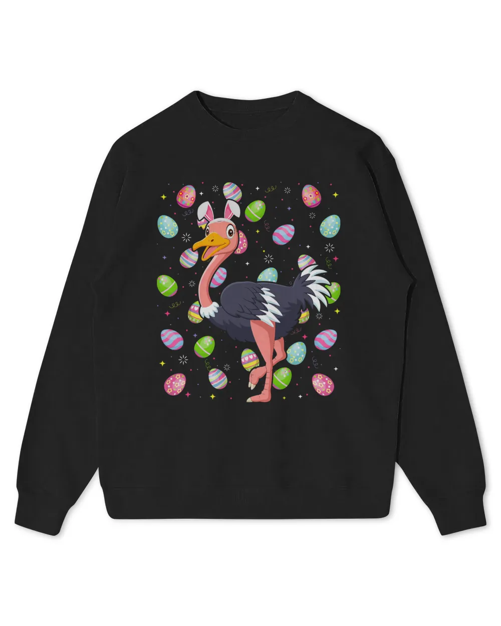 Ostrich Bird Lover Easter Egg Funny Ostrich Easter Sunday