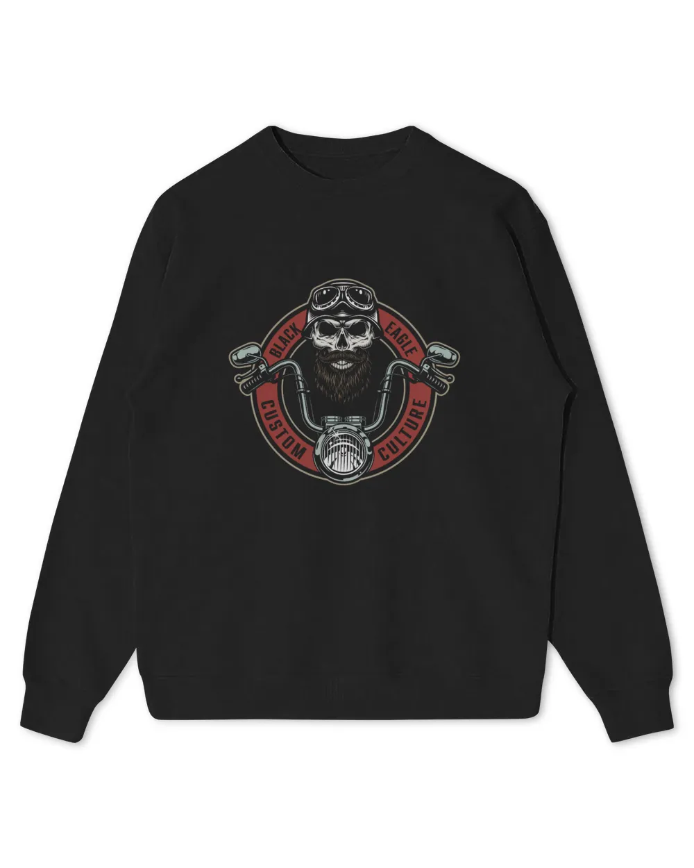 Motorcycles Black Eagle Custom Culture Kids Standard Sweatshirt black xs